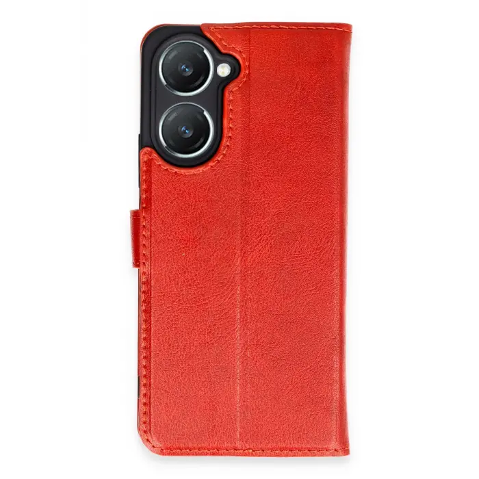 Lopard Vivo Y18 Kılıf Trend S Plus Kapaklı Kılıf - Kırmızı