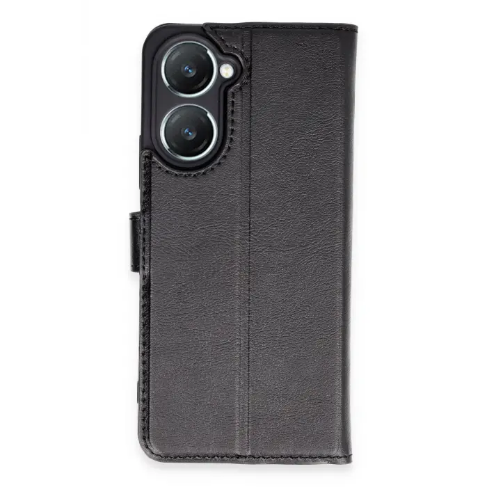 Lopard Vivo Y18 Kılıf Trend S Plus Kapaklı Kılıf - Siyah