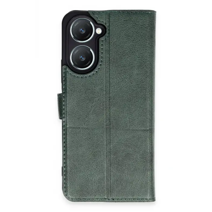 Lopard Vivo Y18 Kılıf Trend S Plus Kapaklı Kılıf - Yeşil