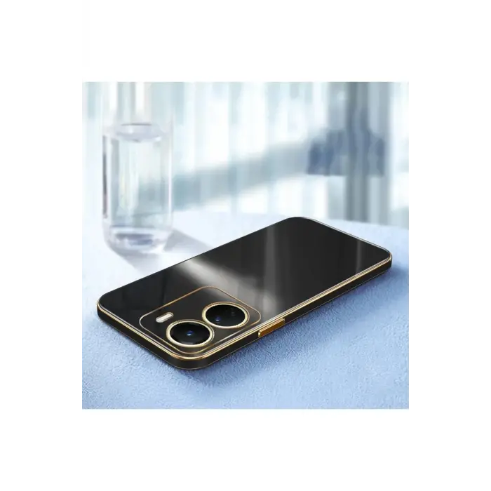 Lopard Vivo Y18 Kılıf Volet Silikon - Siyah