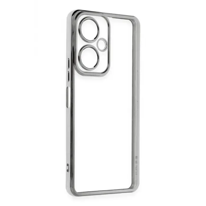 Lopard Vivo Y27 Kılıf Razer Lensli Silikon - Gümüş