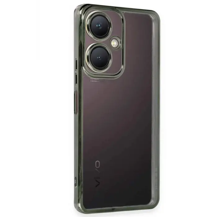 Lopard Vivo Y27 Kılıf Razer Lensli Silikon - Yeşil