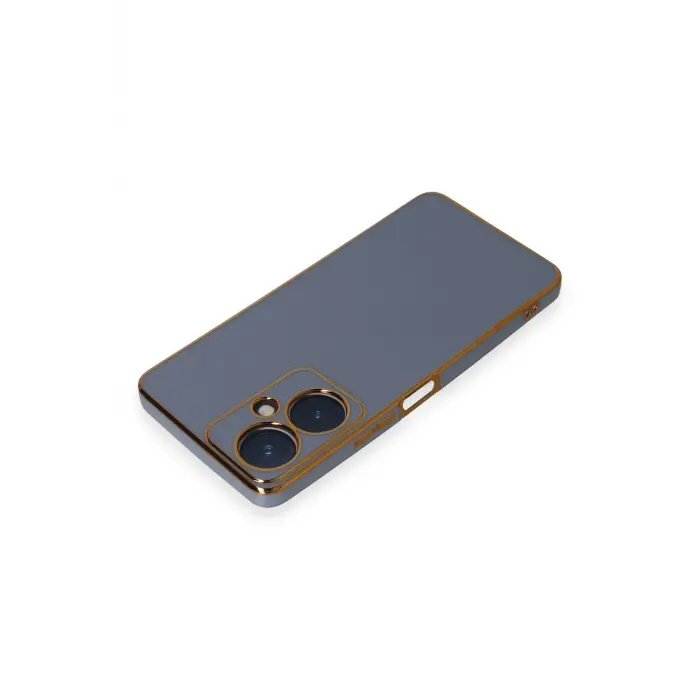 Lopard Vivo Y27 Kılıf Volet Silikon - Mavi