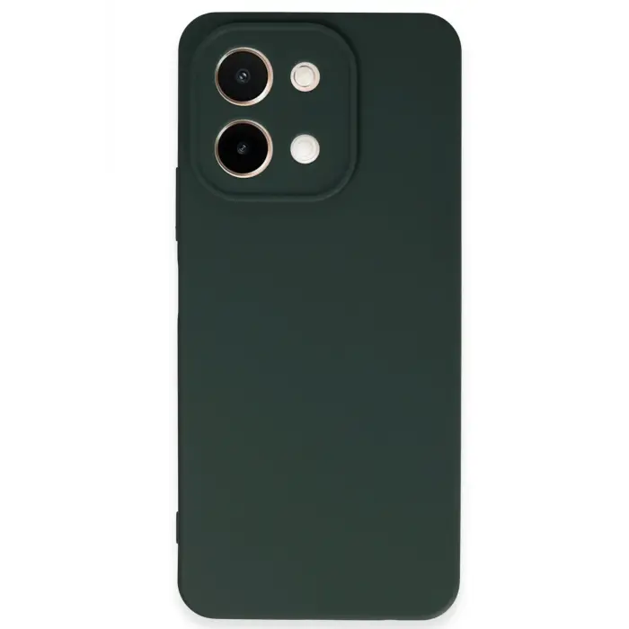 Lopard Vivo Y28 Kılıf First Silikon - Koyu Yeşil