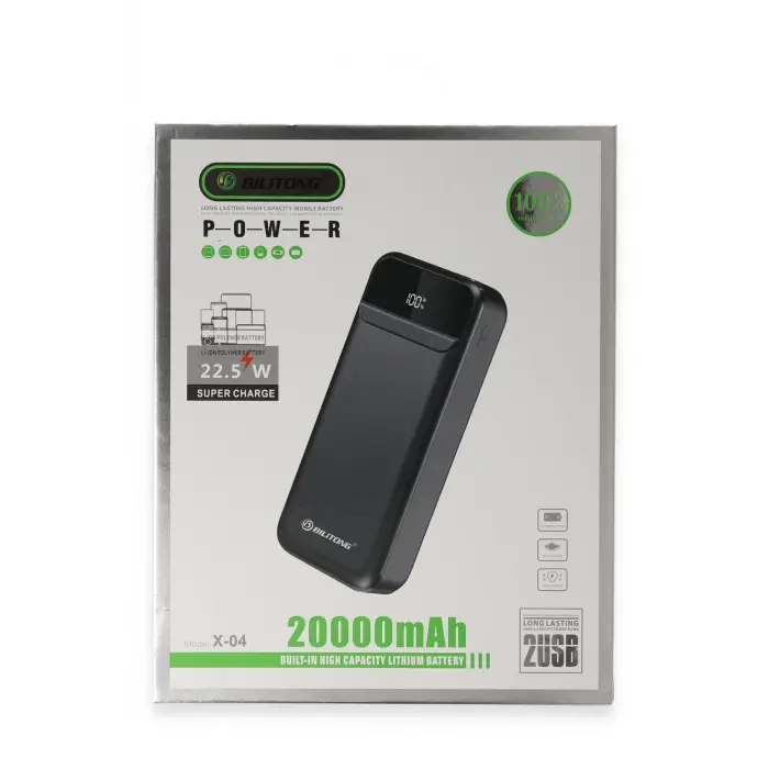 Lopard X04 20.000 Mah Powerbank - Siyah