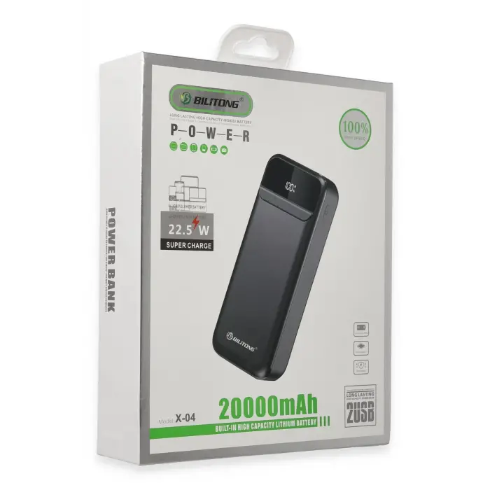 Lopard X04 20.000 Mah Powerbank - Siyah