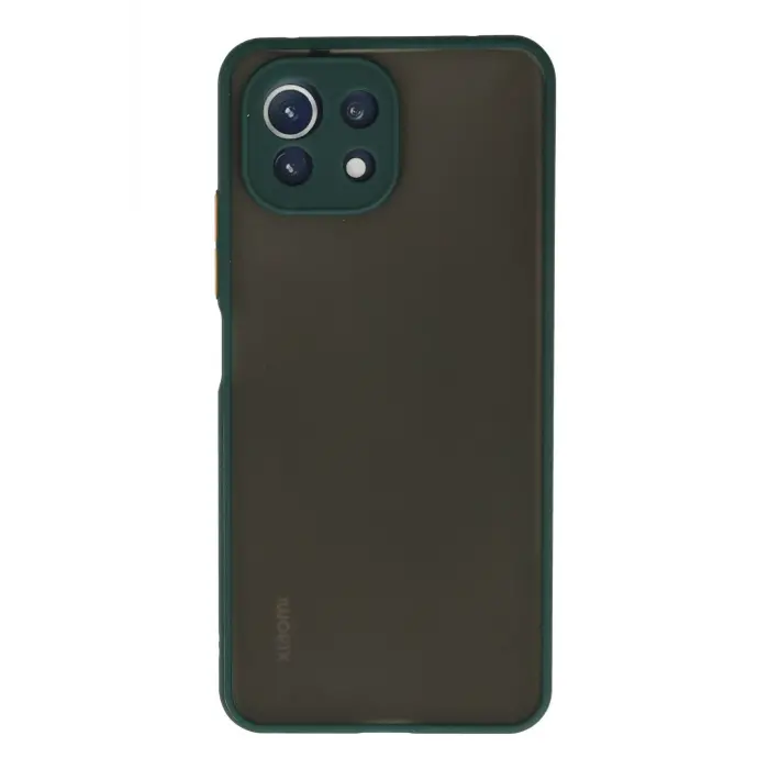 Lopard Xiaomi Mi 11 Lite Kılıf Montreal Silikon Kapak - Yeşil