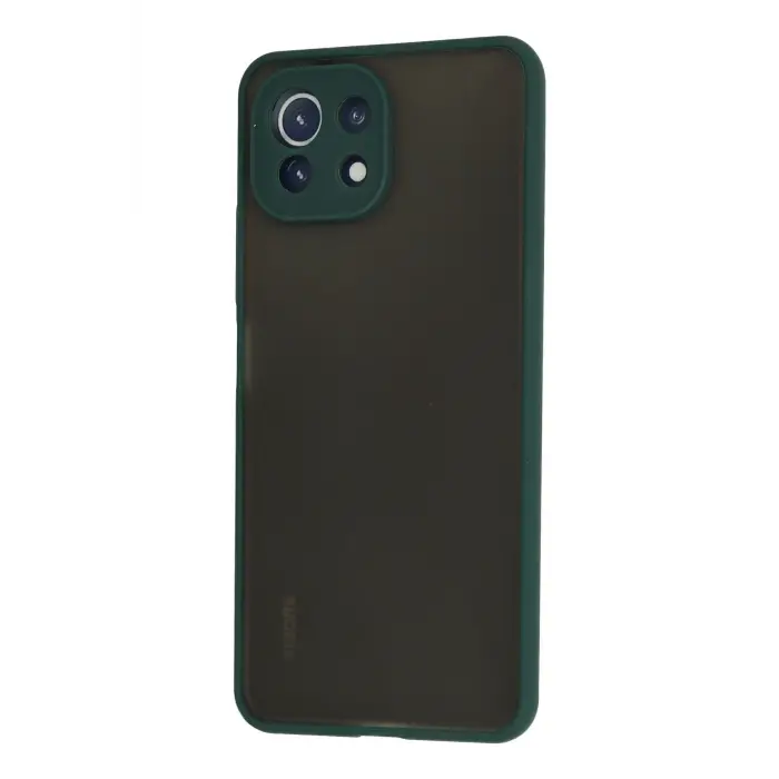 Lopard Xiaomi Mi 11 Lite Kılıf Montreal Silikon Kapak - Yeşil