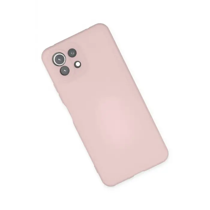 Lopard Xiaomi Mi 11 Lite Kılıf Nano İçi Kadife Silikon - Pudra