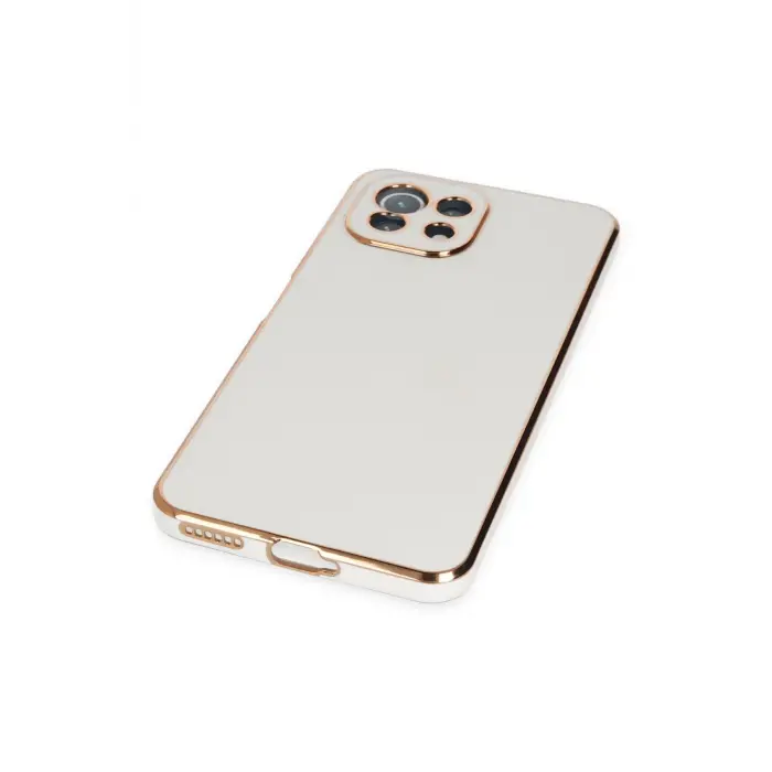 Lopard Xiaomi Mi 11 Lite Kılıf Volet Silikon - Beyaz