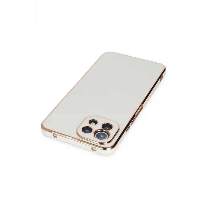 Lopard Xiaomi Mi 11 Lite Kılıf Volet Silikon - Beyaz