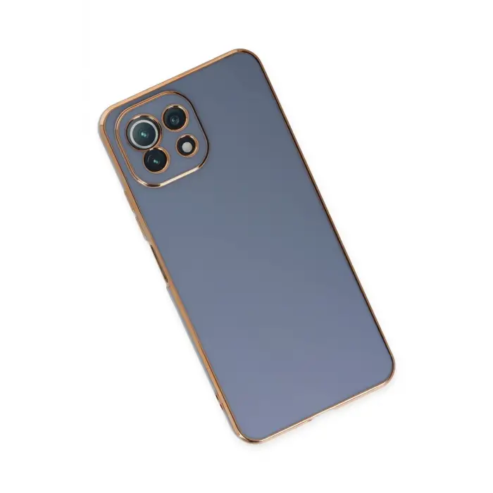 Lopard Xiaomi Mi 11 Lite Kılıf Volet Silikon - Mavi