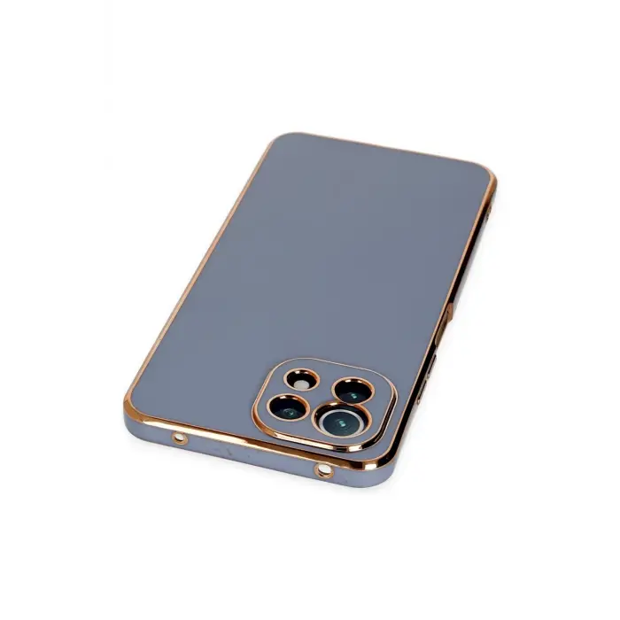 Lopard Xiaomi Mi 11 Lite Kılıf Volet Silikon - Mavi