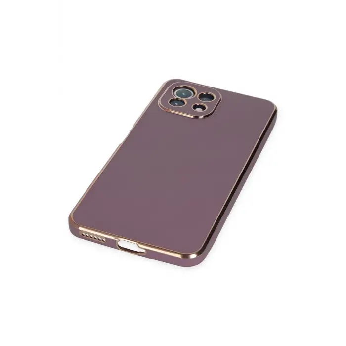 Lopard Xiaomi Mi 11 Lite Kılıf Volet Silikon - Mor