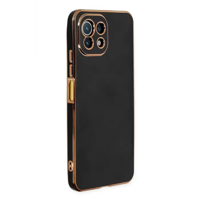 Lopard Xiaomi Mi 11 Lite Kılıf Volet Silikon - Siyah