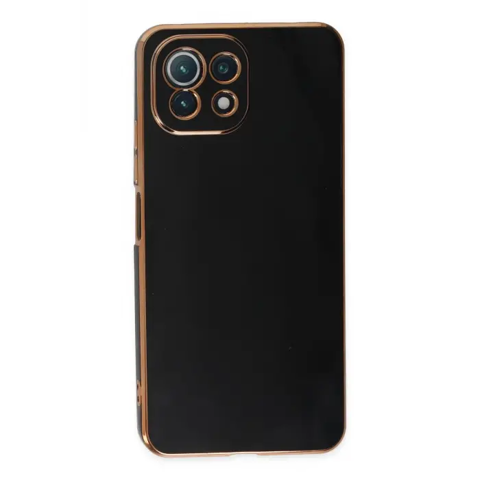 Lopard Xiaomi Mi 11 Lite Kılıf Volet Silikon - Siyah