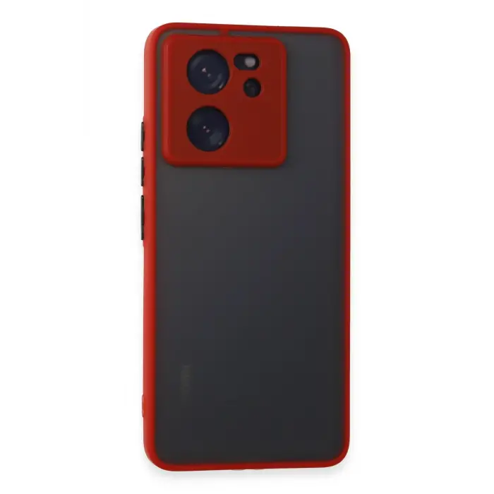 Lopard Xiaomi Mi 13t Pro Kılıf Montreal Silikon Kapak - Kırmızı