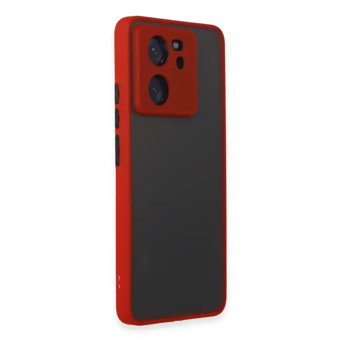 Lopard Xiaomi Mi 13t Pro Kılıf Montreal Silikon Kapak - Kırmızı