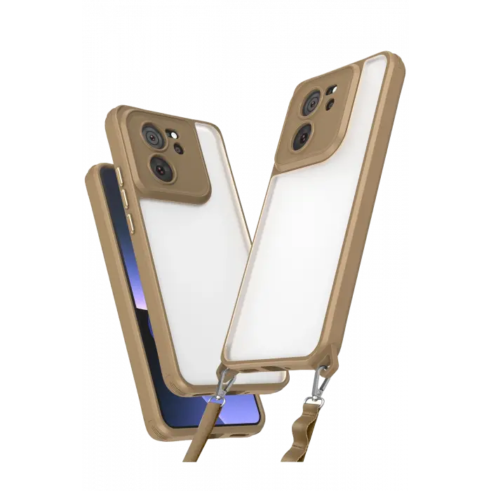 Lopard Xiaomi Mi 13t Pro Kılıf Penta Silikon Kılıf - Çöl Titanyum