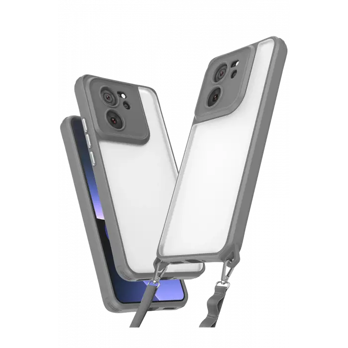 Lopard Xiaomi Mi 13t Pro Kılıf Penta Silikon Kılıf - Titan Gri