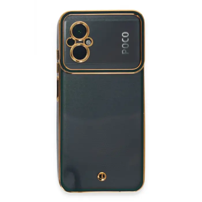 Lopard Xiaomi Poco M5 Kılıf Liva Lens Silikon - Yeşil