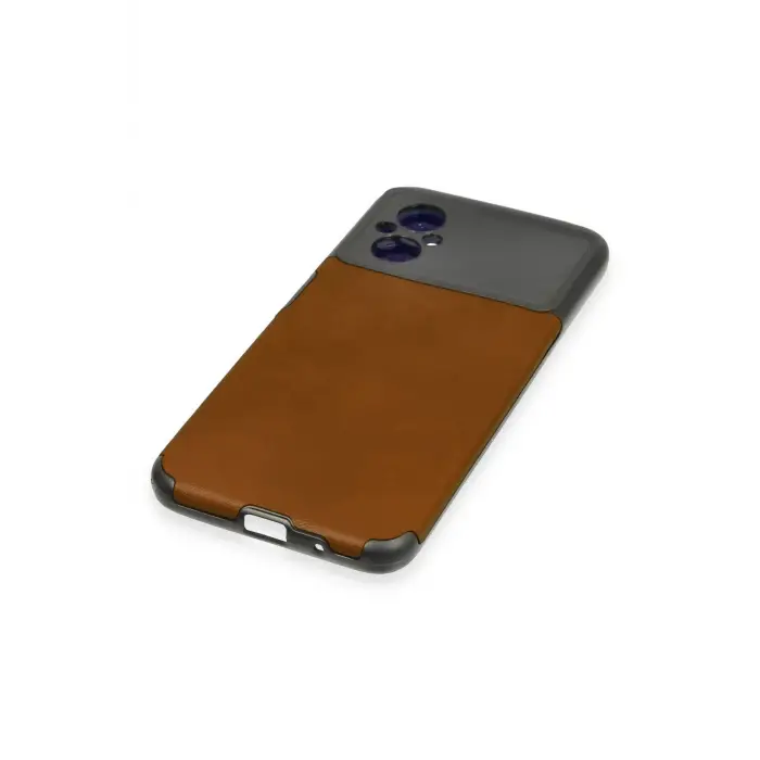 Lopard Xiaomi Poco M5 Kılıf Loop Deri Silikon - Kahverengi