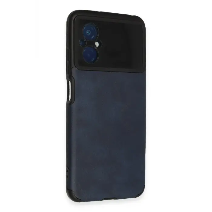 Lopard Xiaomi Poco M5 Kılıf Loop Deri Silikon - Lacivert