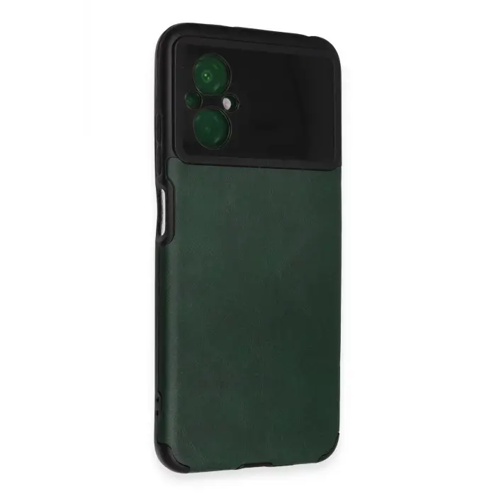 Lopard Xiaomi Poco M5 Kılıf Loop Deri Silikon - Yeşil