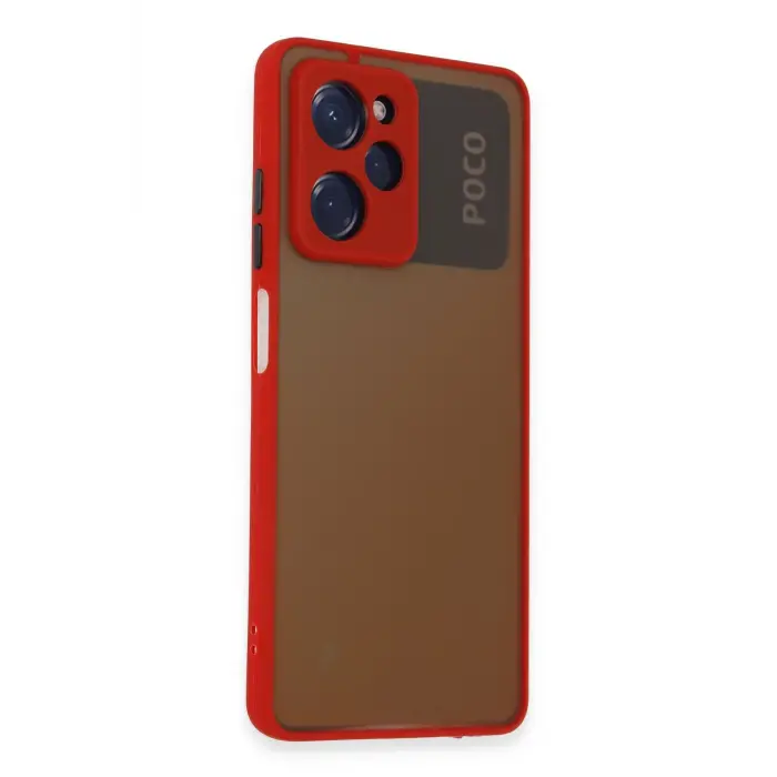 Lopard Xiaomi Poco X5 Pro 5g Kılıf Montreal Silikon Kapak - Kırmızı