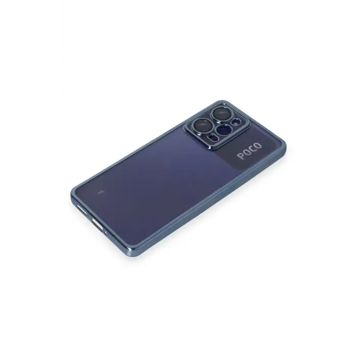 Lopard Xiaomi Poco X5 Pro 5g Kılıf Razer Lensli Silikon - Açık Mavi