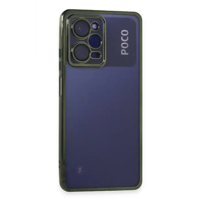 Lopard Xiaomi Poco X5 Pro 5g Kılıf Razer Lensli Silikon - Yeşil
