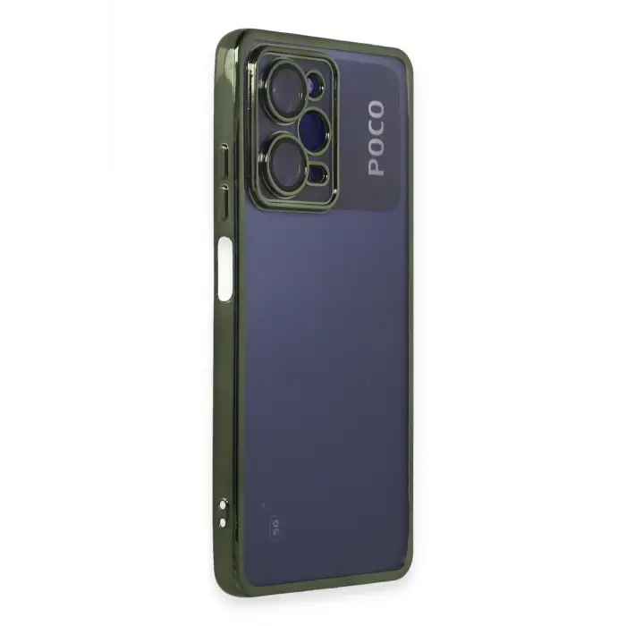 Lopard Xiaomi Poco X5 Pro 5g Kılıf Razer Lensli Silikon - Yeşil