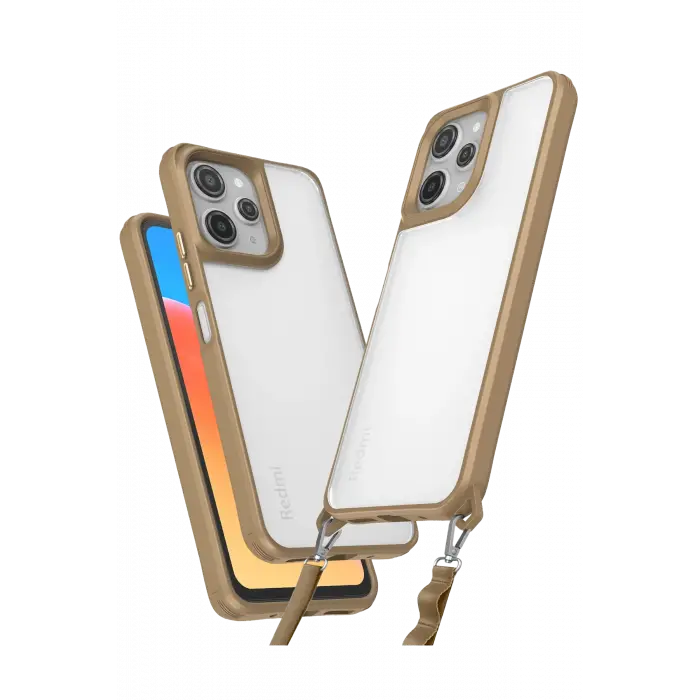 Lopard Xiaomi Redmi 12 Kılıf Penta Silikon Kılıf - Çöl Titanyum