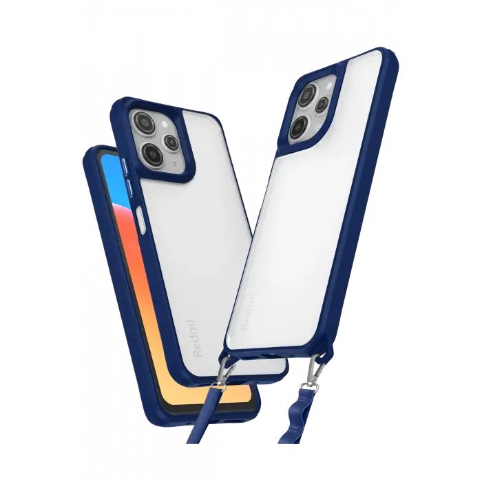 Lopard Xiaomi Redmi 12 Kılıf Penta Silikon Kılıf - Lacivert