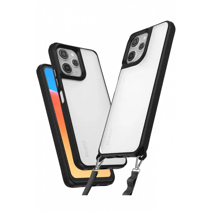 Lopard Xiaomi Redmi 12 Kılıf Penta Silikon Kılıf - Siyah