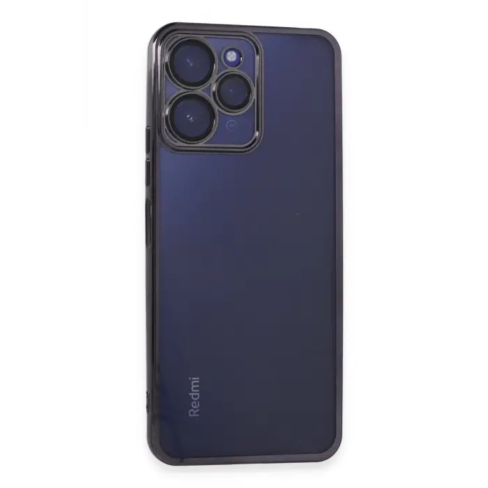 Lopard Xiaomi Redmi 12 Kılıf Razer Lensli Silikon - Mor