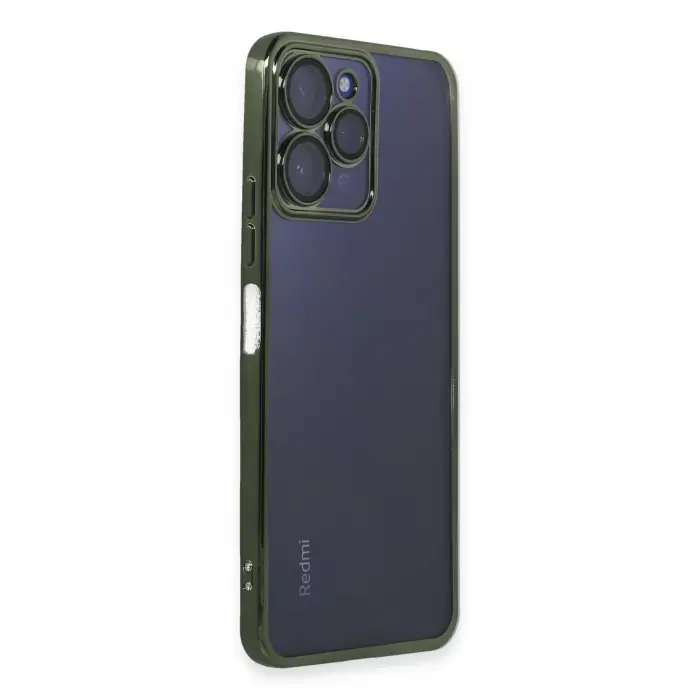 Lopard Xiaomi Redmi 12 Kılıf Razer Lensli Silikon - Yeşil