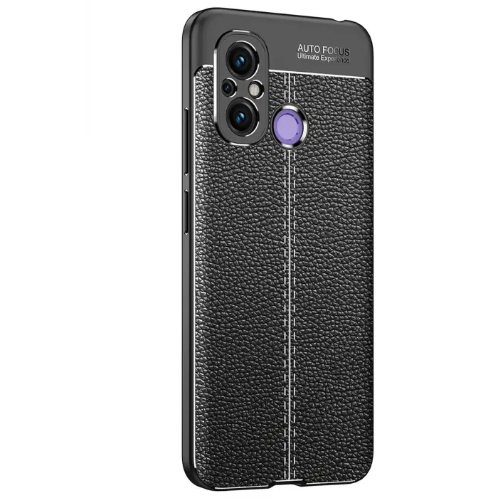Lopard Xiaomi Redmi 12c Kılıf Auto Focus Kapak - Siyah
