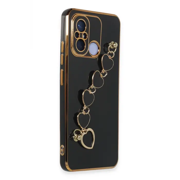 Lopard Xiaomi Redmi 12c Kılıf Esila Silikon - Siyah