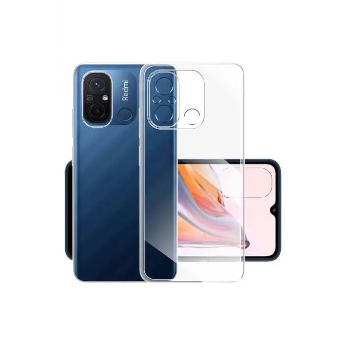 Lopard Xiaomi Redmi 12c Kılıf Lüx Şeffaf Silikon