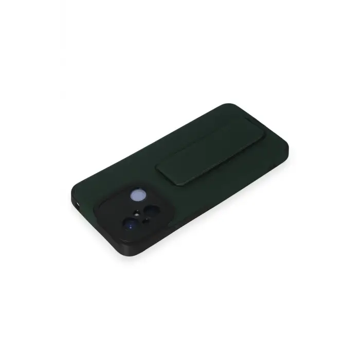 Lopard Xiaomi Redmi 12c Kılıf Mega Standlı Silikon - Yeşil