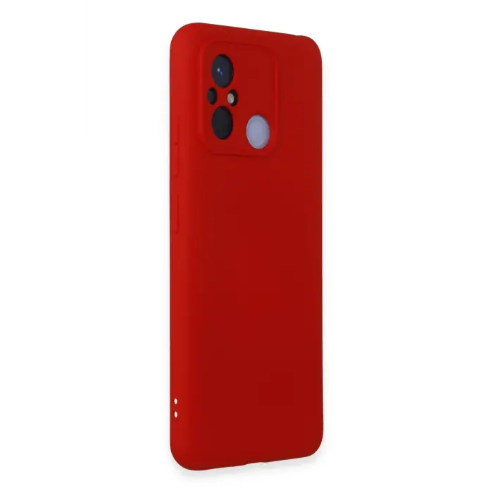 Lopard Xiaomi Redmi 12c Kılıf Nano İçi Kadife Silikon - Kırmızı