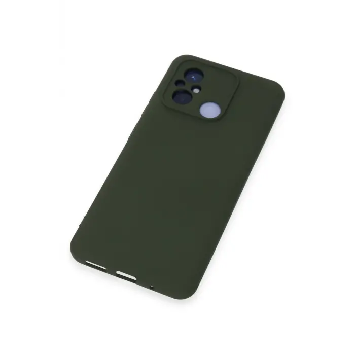 Lopard Xiaomi Redmi 12c Kılıf Nano İçi Kadife Silikon - Koyu Yeşil