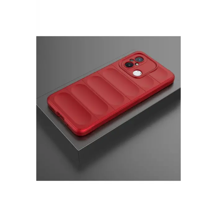 Lopard Xiaomi Redmi 12c Kılıf Optimum Silikon - Kırmızı