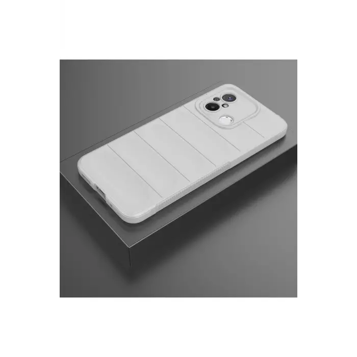 Lopard Xiaomi Redmi 12c Kılıf Optimum Silikon - Krem