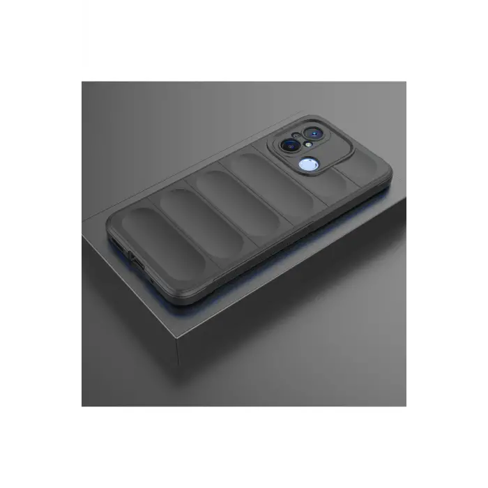 Lopard Xiaomi Redmi 12c Kılıf Optimum Silikon - Siyah