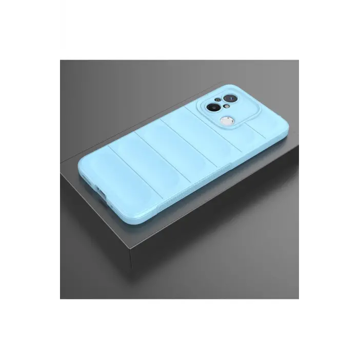 Lopard Xiaomi Redmi 12c Kılıf Optimum Silikon - Sky Blue