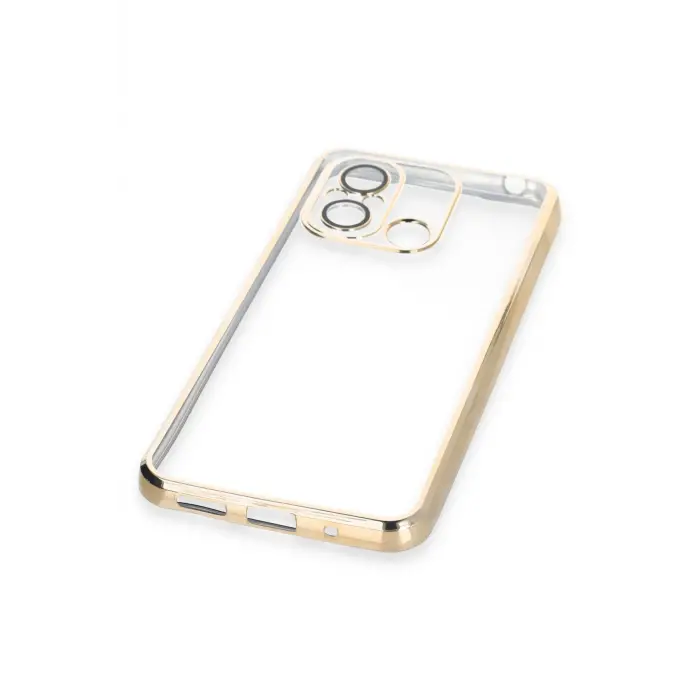 Lopard Xiaomi Redmi 12c Kılıf Razer Lensli Silikon - Gold