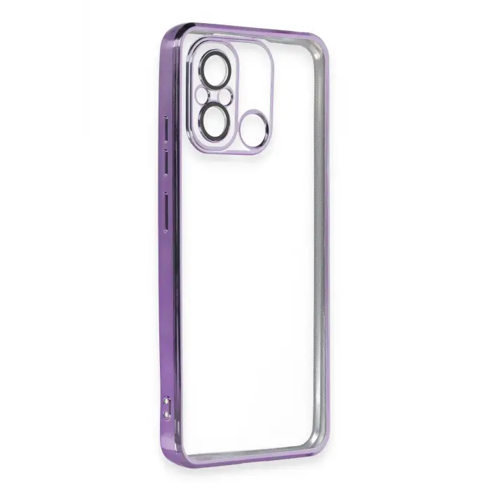 Lopard Xiaomi Redmi 12c Kılıf Razer Lensli Silikon - Mor