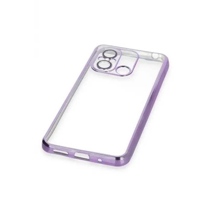 Lopard Xiaomi Redmi 12c Kılıf Razer Lensli Silikon - Mor